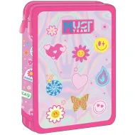 Luna: Must Team Good Vibes smiley uzorak, dvoslojni punjeni pernica