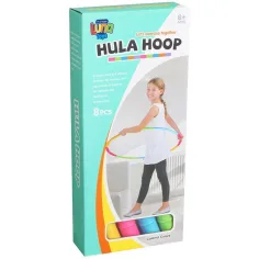 Luna: Šarena 8-dijelna sklopiva hulahop obruč 83cm slika 1