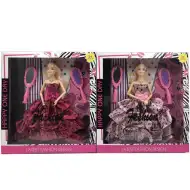 Lutka u večernjoj haljini sa češljem 28cm - dvije vrste