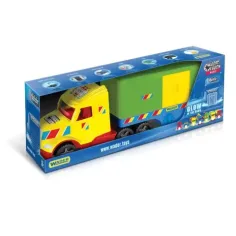 Magic Truck Basic: kamion s kutijastom prikolicom i svjetlom, 80 cm - Wader