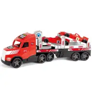 Magic Truck: Kamion za transport sa formulama i fluorescentnim svijetlom 81cm - Wader