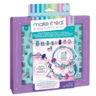 Make it real! Komplet za izradu narukvica sa kristalnim privjescima u čisto plavoj boji