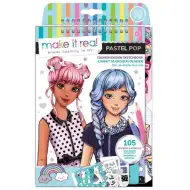Make it Real: Modni dizajner bilježnica sa dodacima - Pastel Pop