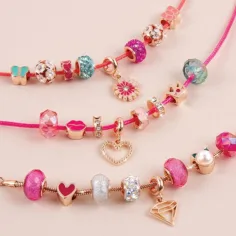 Make it Real: Narukvice sa kristalnim privjescima Pink slika 4