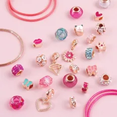 Make it Real: Narukvice sa kristalnim privjescima Pink slika 5
