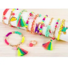 Make it Real: Set za izradu nakita - Neon Pom-Pom slika 4