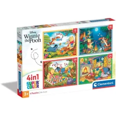 Mali medo 4 u 1 puzzle - Clementoni