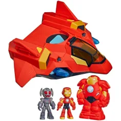 Marvel Iron Man i njegovi čudesni prijatelji - Giant Sized Armor Iron Jet set igračaka - Hasbro slika 2