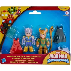 Marvel Iron Man i njegovi čudesni prijatelji - Hammer & Havoc set Thor i Loki - Hasbro