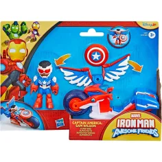 Marvel Iron Man i njegovi čudesni prijatelji - Kapetan Amerika i Super Bike vozilo - Hasbro