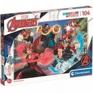 Marvel: Osvetnici Supercolor Glitter puzzle 104kom - Clementoni