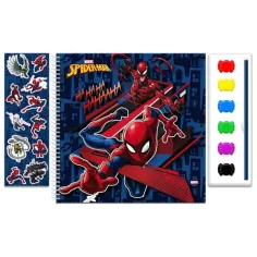 Marvel: Spider-Man bojanka s vodenim bojama i naljepnicama slika 2