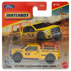 Matchbox: 2015 Ford F-150 Contractor Truck žuti mali automobil 1/64 - Mattel