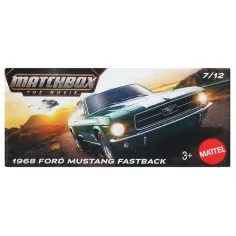 Matchbox A Film: 1968 Ford Mustang Fastback kutija za papir mali automobil 1/64 – Mattel