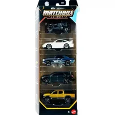 Matchbox Film: Potjera za negativcima 5-dijelni set malih automobila - Mattel