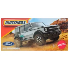 Matchbox: Kutijska 2021 Ford Bronco siva mali automobil 1/64 - Mattel