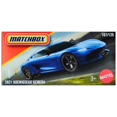 Matchbox: Kutijska 2021 Koenigsegg Gemera plavi autić 1/64 - Mattel