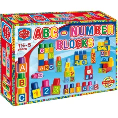 Maxi Blocks ABC kocke za gradnju 64kom - D-Toys