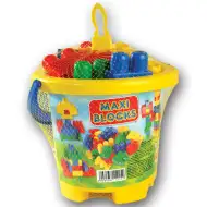 Maxi Blocks kocke za gradnju u kablu 24 komada - D-Toys
