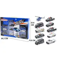 Metalna policijska vozila sa helikopterom 10kom