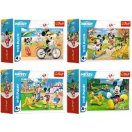 Mickey Mouse jedan dana sa prijateljima 54 komada mini puzzle 4 verzije - Trefl