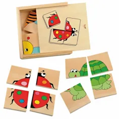 Mini puzzle za sastavljanje od drva