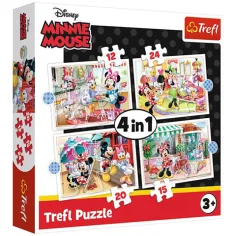 Minnie Miš i prijatelji 12,15,20,24 komada 4 u 1 puzzle - Trefl