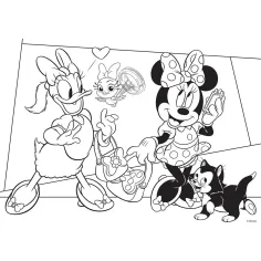 Minnie Mouse 2-u-1 maxi slagalica od 35 dijelova i bojanka 70x50 cm - Lisciani slika 2