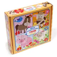 Moj prvi puzzle: Životinje na farmi 4 u 1 baby puzzle