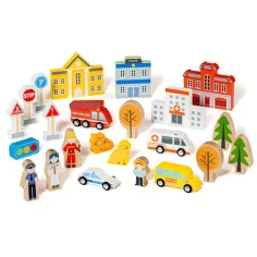 Molto: Nature My First grad set drvenih igračaka 55kom slika 3