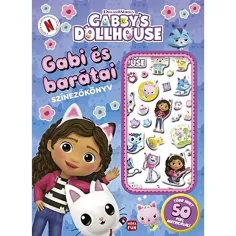 Móra: Gabi i prijatelji - Gabi kuća za lutke - bojanka s pufastim naljepnicama