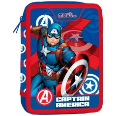 Must: Osvetnici - Kapetan Amerika dvokatni punjeni pencil case 15x21x5cm