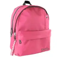 Must: Zaobljena svjetlo crvena školska torba s četiri odjeljka, ruksak 32x17x42cm