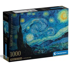 Muzejska kolekcija: Van Gogh - Zvjezdasta noć HQC 1000 dijelova puzzle s posterom - Clementoni