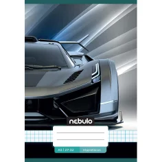 Nebulo: Kockasti sportski auto s uzorkom bilježnica 27-32 A/5
