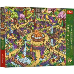 Nemogući labirint veselih kapibara 500-dijelni Premium plus kvalitetni puzzle - Trefl