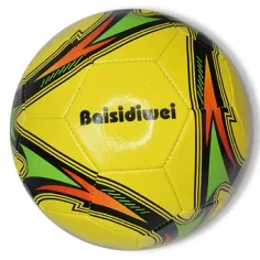 Neonske boje sintetička kožna nogometna lopta u više varijanti 23cm slika 2