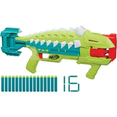 Nerf DinoSquad Armorstrike pištolj sa spužvastim projektilima - Hasbro slika 3