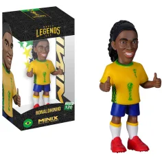 Nogometaš akcijska figura, 12 cm - Legende Svjetskog Kupa Brazil Ronaldinho u dresu 10