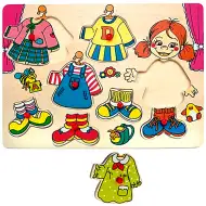 Odjevni predmeti za curicu drveni puzzle