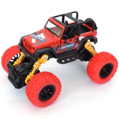 Off-Road crveni Jeep terenac na povlačenje 1/32 slika 2