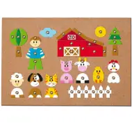 Oglasna ploča sa životinjskim figurama set - Woodyland