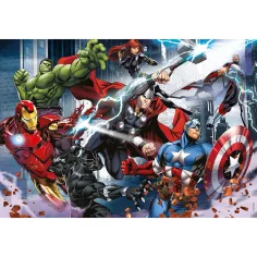 Osvetnici 2 u 1 puzzle od 108 dijelova i bojanka 50x35 cm - Lisciani slika 3