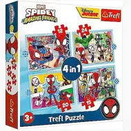 Pauk i njegovi nevjerojatni prijatelji u setu puzzle 4u1 - Trefl