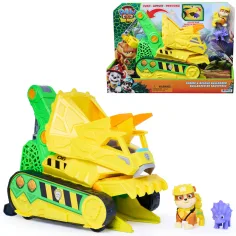 Paw Patrol Dino Film: Chomp & Rescue grabeći vozilo s Rubble figuricom - Spin Master