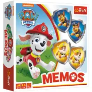 Paw Patrol memorijska igra sa uzorkom štita - Trefl