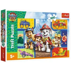Paw Patrol Psi i dinosaure 100 komada puzzle - Trefl