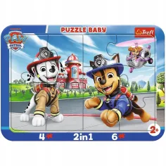 Paw Patrol psi junaci 2 u 1 okvirni baby puzzle - Trefl