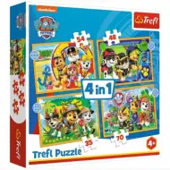 Paw Patrol: Tim ljetuje 4 u 1 35-48-54-70kom puzzle - Trefl