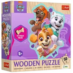 Paw Patrol - Vesela ekipa - 50 komada drveni puzzle - Trefl